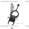 Anillo en forma de diablito negro con vibracion